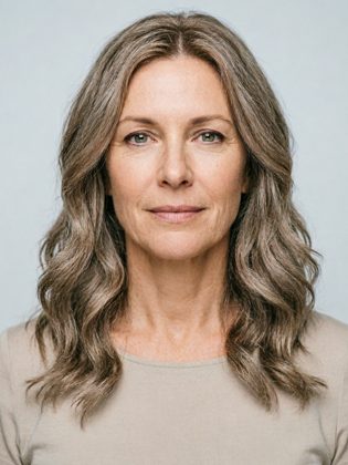 June wig on a model